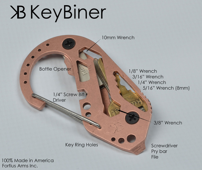 KeyBiner｜カラビナ型マルチツールキーチェーン「キーバイナー 
